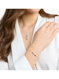 Bracelet Thomas Sabo argent barrette arc-en-ciel