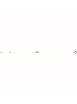 Bracelet triologie oxydes or jaune 9 carats