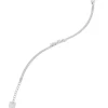 Bracelet Zag acier blanc message "Joyful"