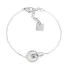 Bracelet Zag Bijoux acier nacre blanche