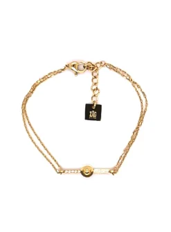 Bracelet Zag Bijoux acier et barette oxydes