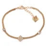 Bracelet Zag Bijoux acier doré