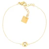 Bracelet Zag Bijoux Aiden acier doré