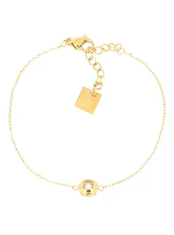 Bracelet Zag Bijoux Aiden acier doré