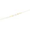 Bracelet Zag Bijoux Akiva acier doré étoiles oxydes