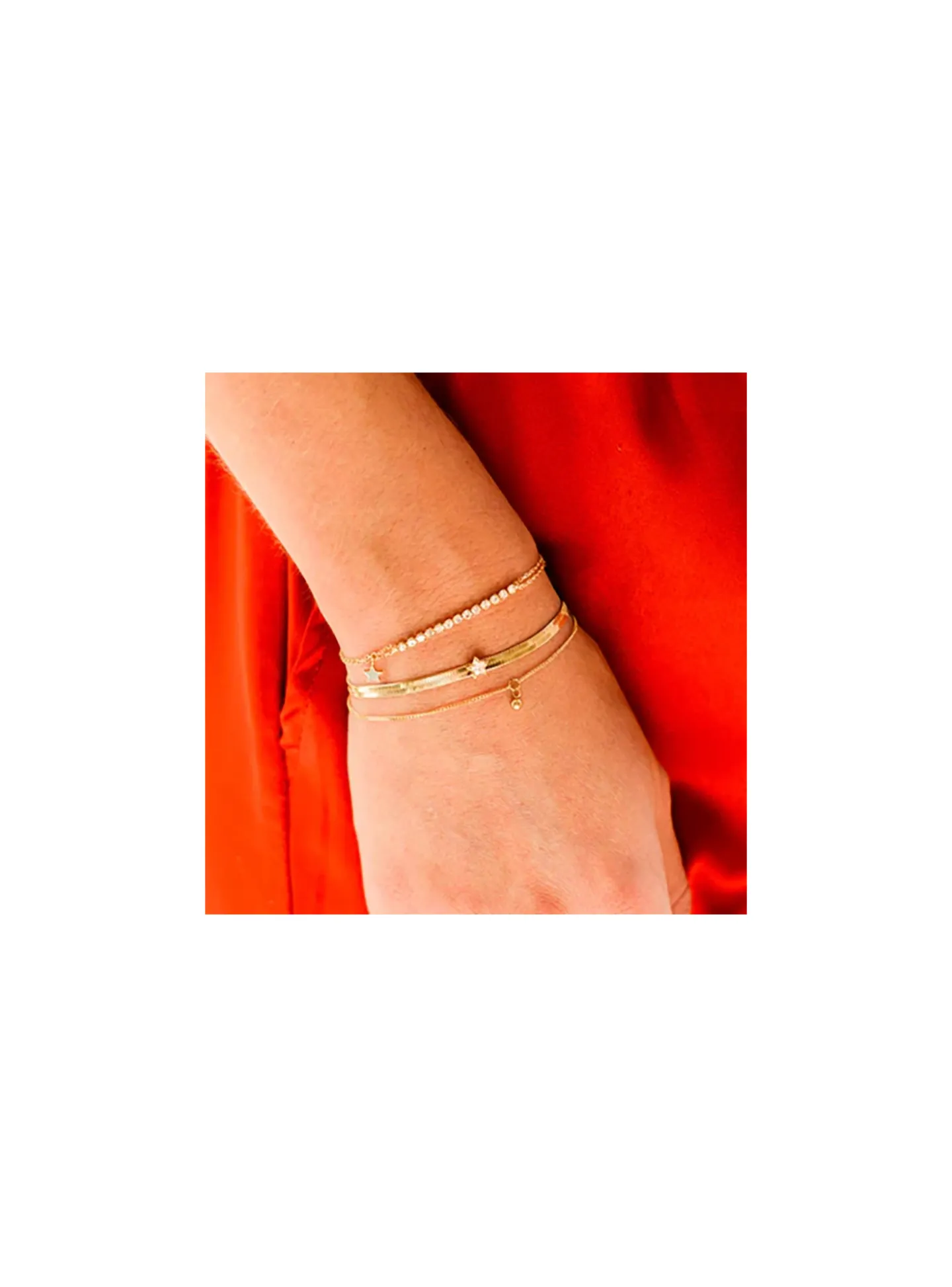 Bracelet Zag Bijoux Altora acier doré