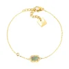 Bracelet Zag Bijoux Anna acier doré nacre grise_x005f_x000D_oxydes