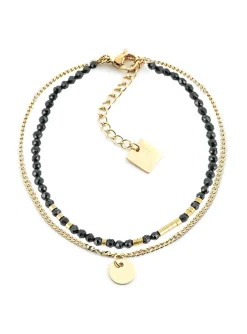 Bracelet Zag Bijoux Apache onyx noir