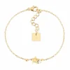Bracelet Zag Bijoux Astral acier doré étoile oxyde