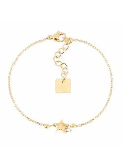 Bracelet Zag Bijoux Astral acier doré étoile oxyde