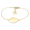 Bracelet Zag Bijoux Bagan acier doré