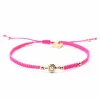 Bracelet Zag Bijoux cordon tressage main fuchsia_x005f_x000D_réglable