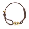 Bracelet Zag Bijoux coton et acier_x005f_x000D_8.6x16mm