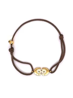 Bracelet Zag Bijoux coton et acier_x005f_x000D_8.6x16mm