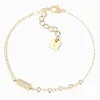 Bracelet Zag Bijoux demi-sphère oxydes blancs