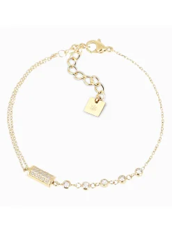 Bracelet Zag Bijoux demi-sphère oxydes blancs