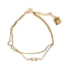 Bracelet Zag Bijoux double chaine acier oxyde