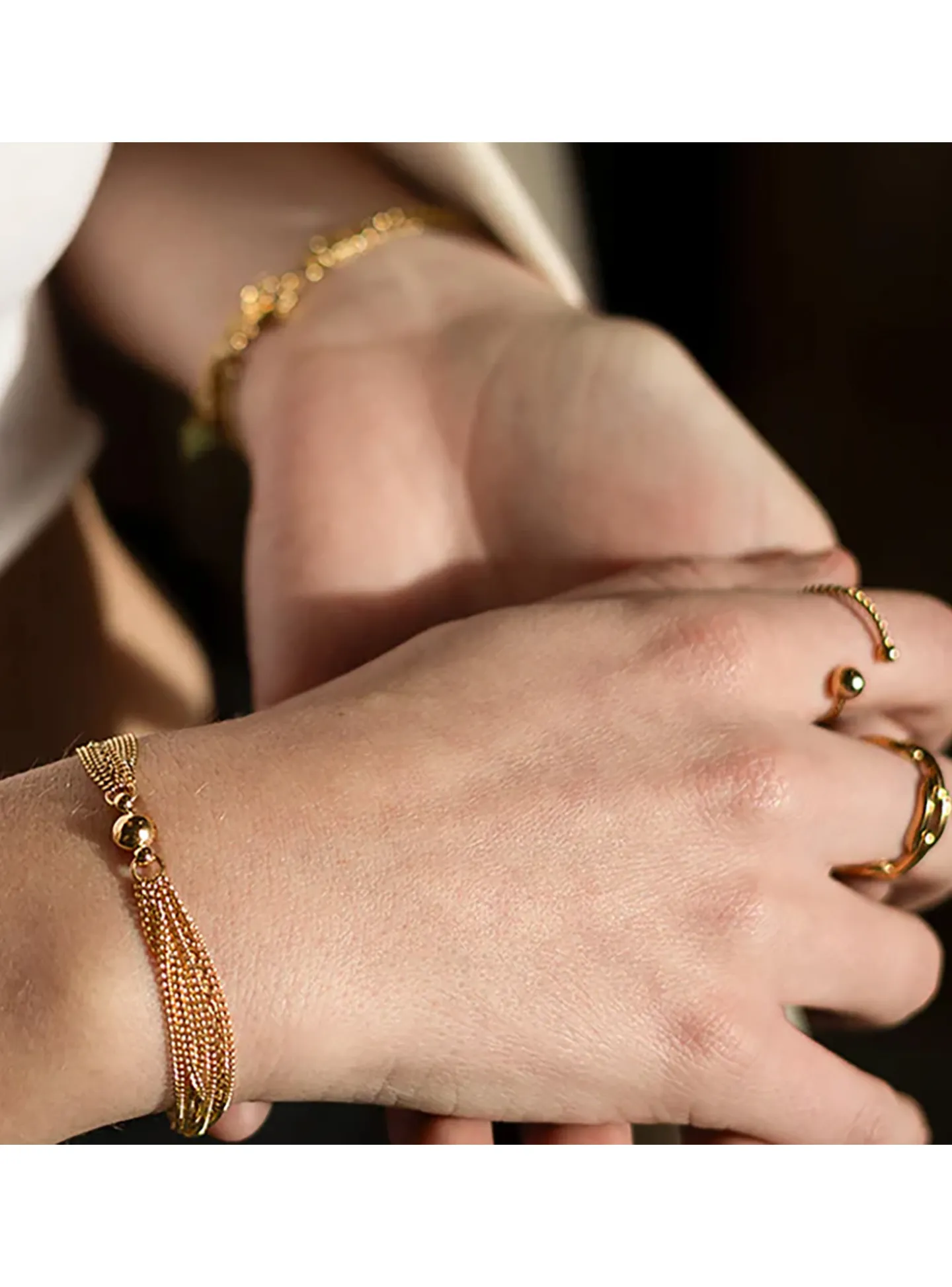 Bracelet Zag Bijoux Enchanté acier doré