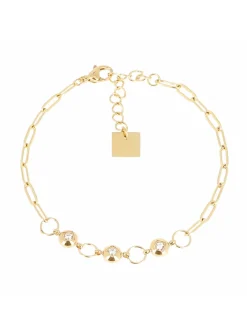 Bracelet Zag bijoux Enia acier doré OZ