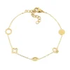Bracelet Zag Bijoux Fares acier doré