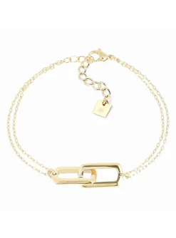 Bracelet Zag Bijoux Gamma acier doré