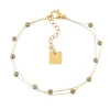 Bracelet Zag Bijoux Hinaku acier doré pyrite