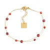 Bracelet Zag Bijoux Hinaku grenat