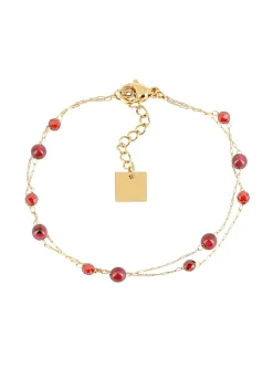 Bracelet Zag Bijoux Hinaku grenat