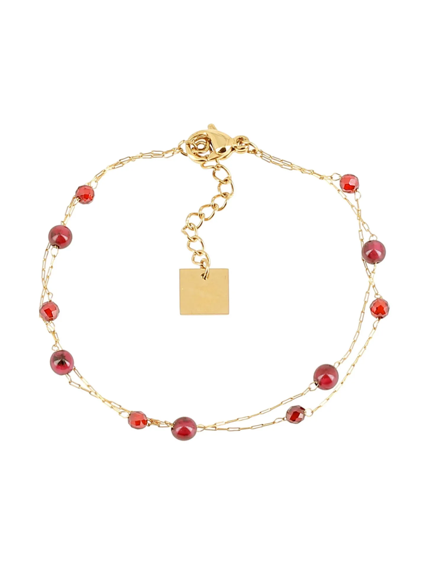 Bracelet Zag Bijoux Hinaku grenat