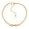 Bracelet Zag Bijoux Ira acier doré