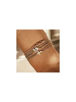 Bracelet Zag Bijoux Ira acier doré