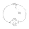 Bracelet Zag Bijoux Isaki fleur acier