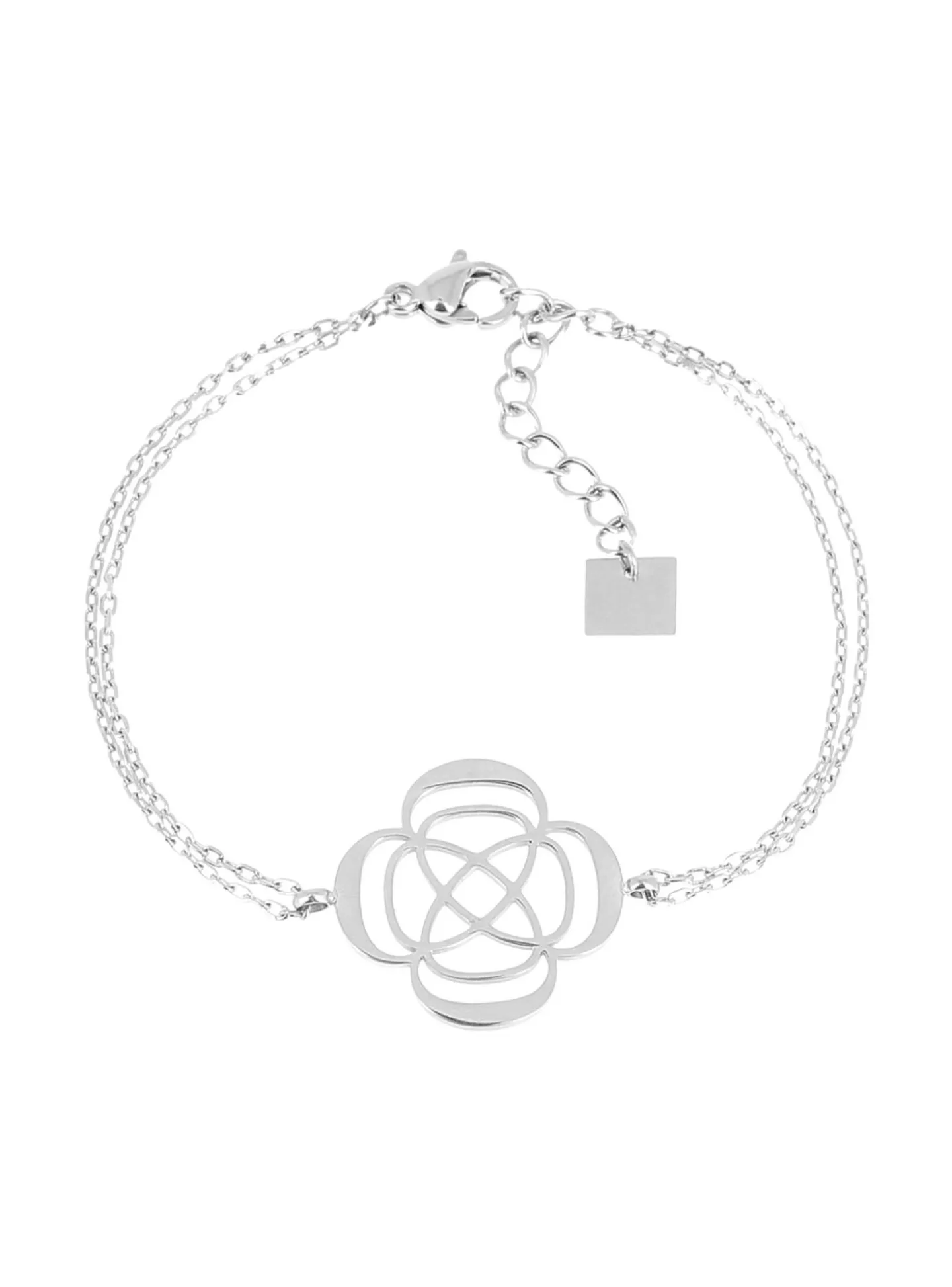 Bracelet Zag Bijoux Isaki fleur acier