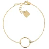 Bracelet Zag Bijoux Jill acier doré et oxyde