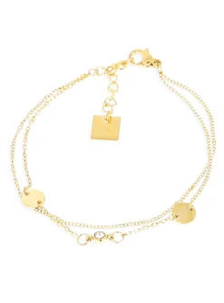 Bracelet Zag Bijoux Leona double pastilles_x005f_x000D_et oxydes