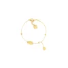 Bracelet Zag Bijoux Lorie ovale acier doré_x005f_x000D_pampille suspendue chaîne