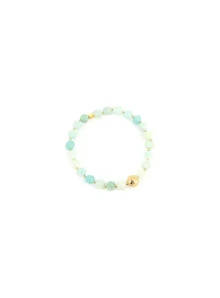 Bracelet Zag Bijoux Loua élastique perle cornaline
