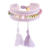 Bracelet Zag Bijoux Malaga acier doré violet_x005f_x000D_réglable