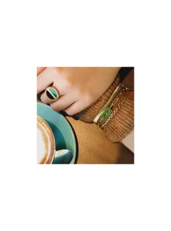 Bracelet Zag Bijoux Minerve acier doré