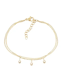 Bracelet Zag Bijoux Multi acier doré oxydes