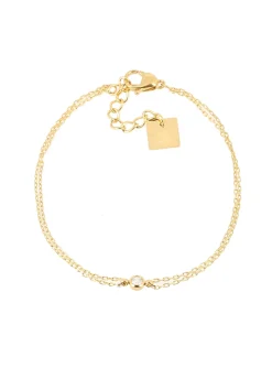 Bracelet Zag Bijoux Odile acier doré