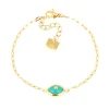 Bracelet Zag Bijoux Peggie turquoise