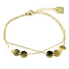Bracelet Zag Bijoux Planet acier doré