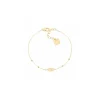 Bracelet Zag Bijoux Posy acier doré