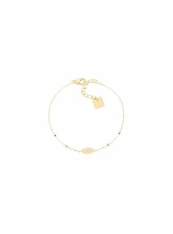 Bracelet Zag Bijoux Posy acier doré