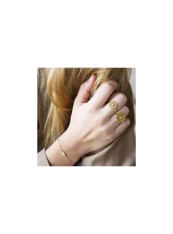 Bracelet Zag Bijoux Posy acier doré