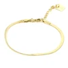 Bracelet Zag Bijoux Pur acier doré