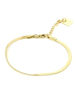 Bracelet Zag Bijoux Pur acier doré