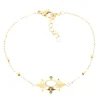 Bracelet Zag Bijoux Simple navette nacre et_x005f_x000D_oxydes de zirconium vert