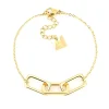 Bracelet Zag Bijoux Simple 3 anneaux rectangulaires
